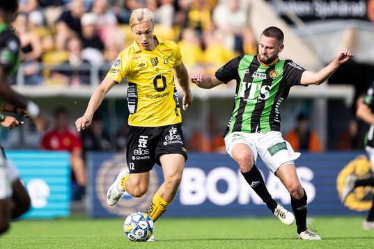 Elfsborgs Leo Östman och GAISs Axel Norén