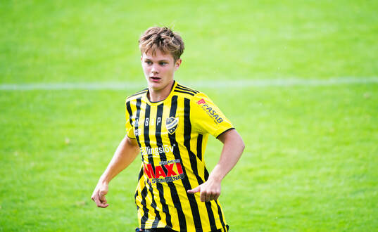 IFK Hässleholms Max Högberg i matchen i div 2 mellan IFK