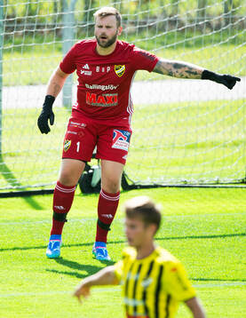 IFK Hässleholms målvakt och assisterande tränare Oskar