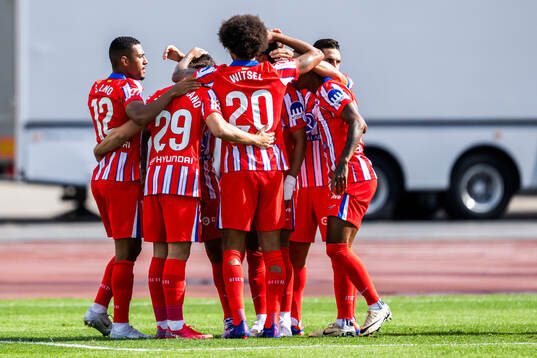 Samuel Lino, Javi Serrano, Axel Witsel and Joao Felix of
