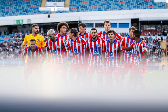 The starting eleven of of Atletico Madrid