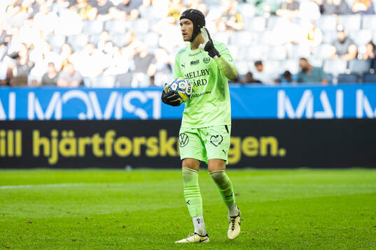 Mjällbys målvakt Noel Törnqvist