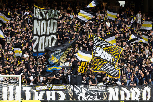 under fotbollsmatchen i Allsvenskan mellan AIK och Mjällby