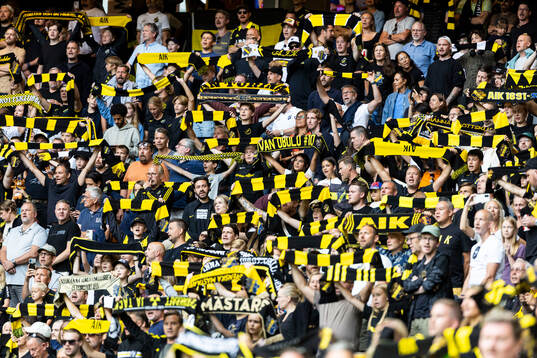 under fotbollsmatchen i Allsvenskan mellan AIK och Mjällby