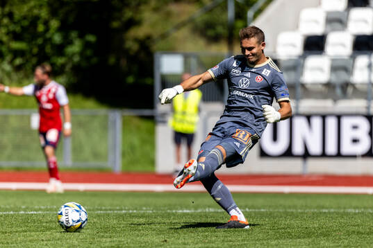 Sandvikens IFs målvakt Felix Jakobsson