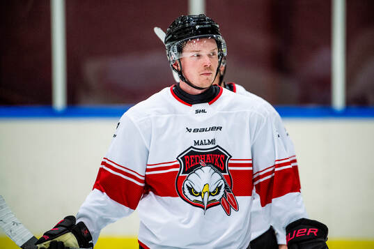 under en träning med Malmö Redhawks