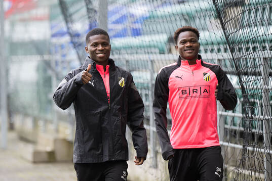 Akoua Romeo Amane and Severin Nioule of Häcken