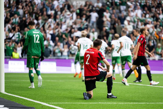 Brommapojkarnas Hlynur Freyr Karlsson deppar