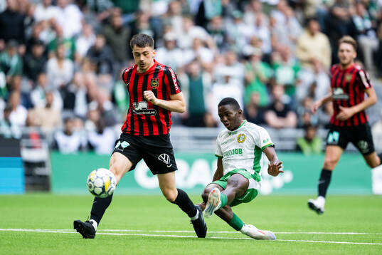 Hammarbys Bouzomana Toure gör 2-1 bakom Brommapojkarnas