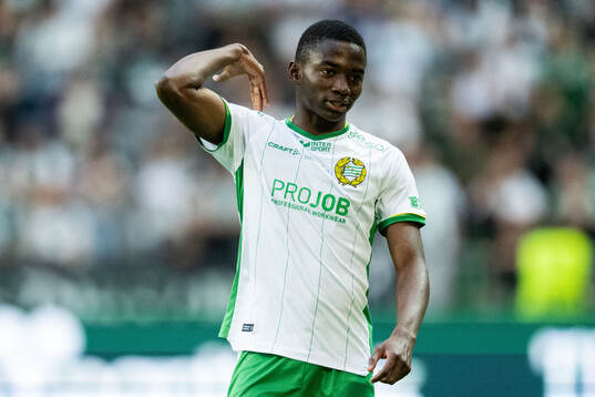 Hammarbys Bouzomana Toure reagerar