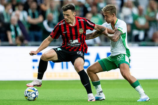 Brommapojkarnas Adam Skanning Jakobsen och Hammarbys