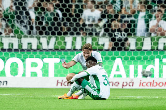 Hammarbys Victor Eriksson och Shaquille Pinas