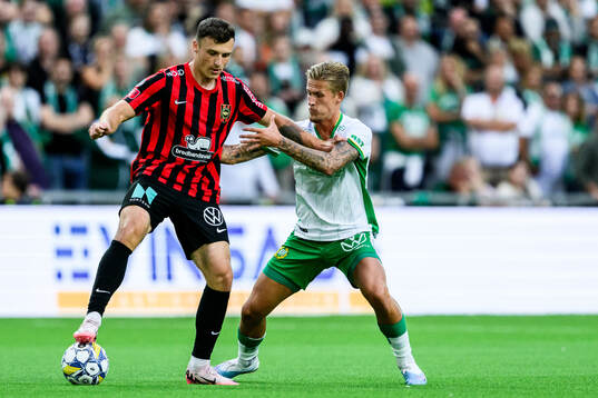 Brommapojkarnas Adam Skanning Jakobsen och Hammarbys
