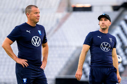 Sports director Daniel Andersson and head coach Henrik