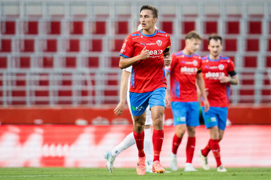 Helsingborgs Taylor Silverholt jublar