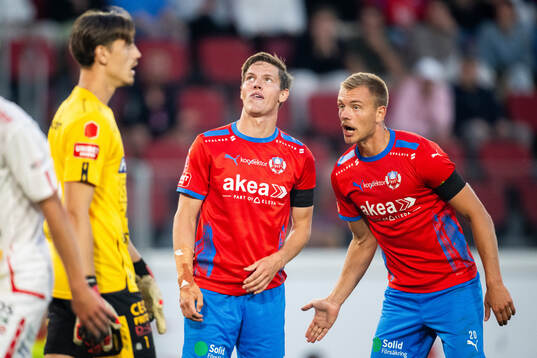 Helsingborgs Taylor Silverholt och Dennis Olsson