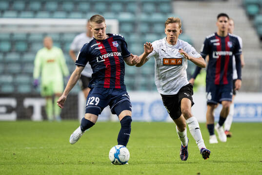 Joseph Saliste of Paide Linnameeskond and Pontus Dahbo of