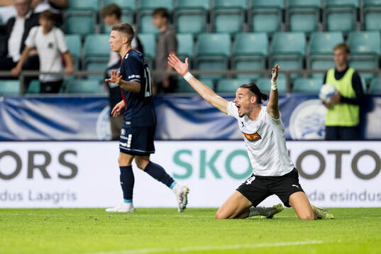 Amor Layouni of Häcken looks dejected