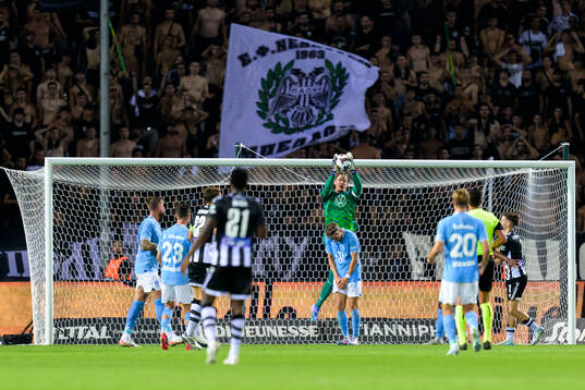Goalkeeper Johan Dahlin of Malmö FF