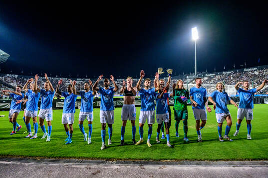 Players of Malmö FF celebrate