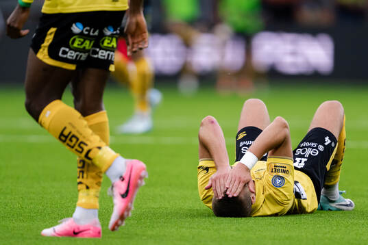 Gustav Henriksson of Elfsborg in pain
