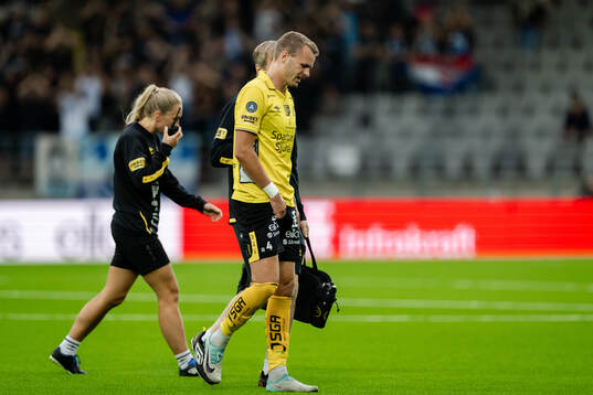 Gustav Henriksson of Elfsborg in pain