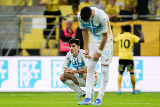 Veldin Hodža of Rijeka looks dejected