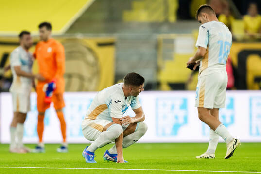 Franjo Ivanovic of Rijeka looks dejected