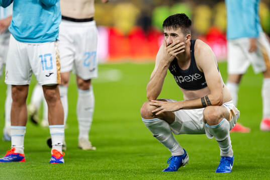 Stjepan Radeljic of Rijeka looks dejected