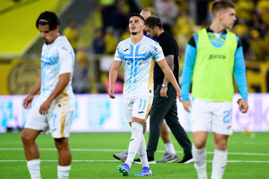 Franjo Ivanovic of Rijeka looks dejected