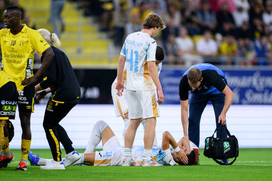 Niko Jankovic of Rijeka in pain