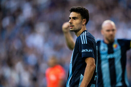Deniz Hummet of Djurgården celebrates