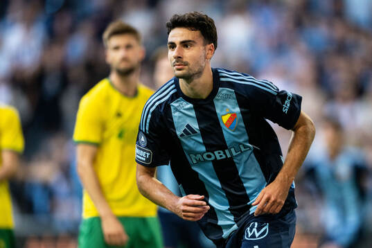 Deniz Hummet of Djurgården celebrates