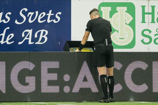 Referee with a VAR review