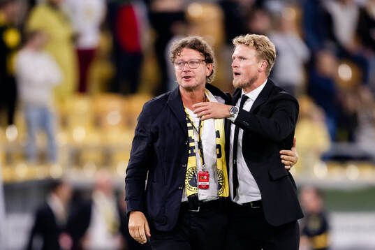 Stefan Andreasson, club president and Manager Oscar