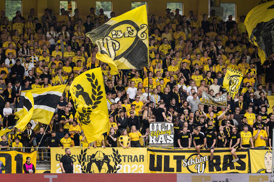 Spectators in the stand