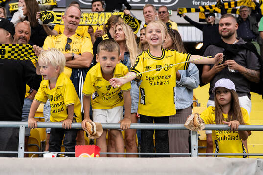 Spectators in the stand