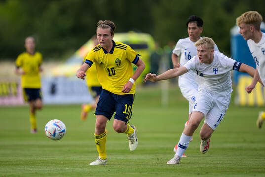 Sveriges Alexander Johansson och Finlands Iivo Nybäck