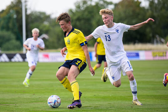 Sveriges Jakob Jensen och Finlands Atte Salmi
