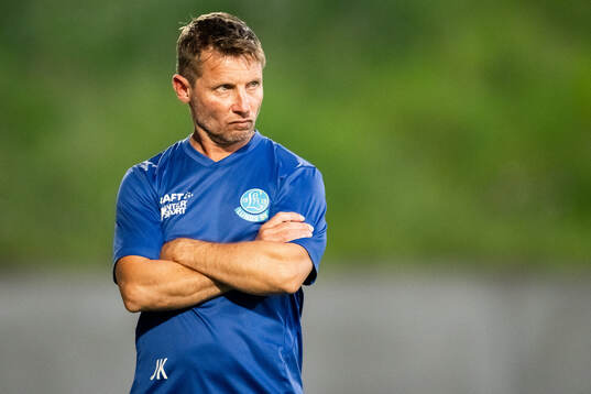 Lund BKs tränare Jussi Kontinen deppar