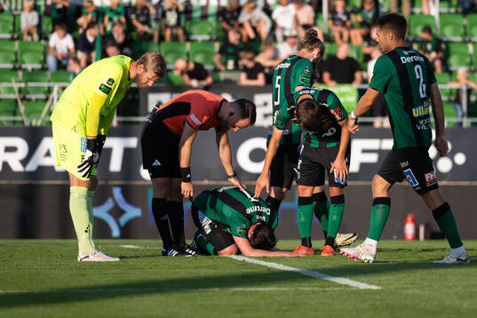 Varbergs Robin Tranberg har ont