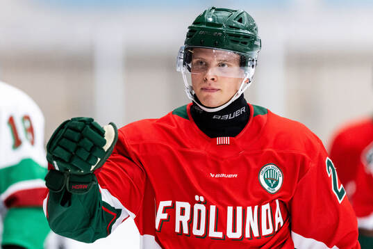 Frölundas Isac Heens jublar