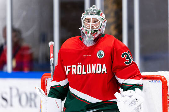 Frölundas målvakt Tobias Normann