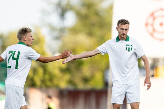 Västerås Viktor Granath jublar med Marcus Linday