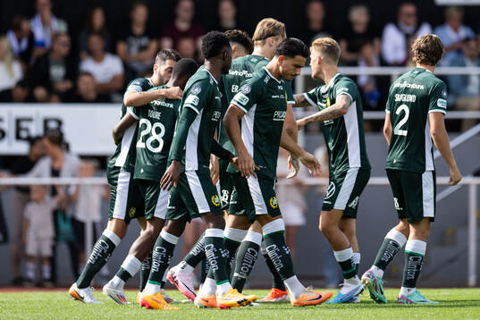 Hammarbys Jusef Erabi jublar