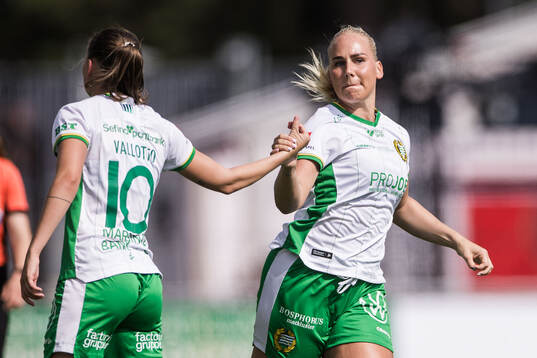 Hammarbys Cathinka Tandberg och Smilla Vallotto