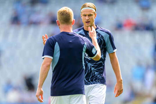 Malmö FFs Anders Christiansen och Erik Botheim