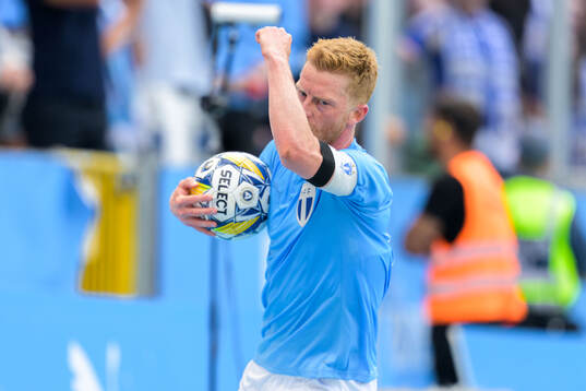 Malmö FFs Anders Christiansen jublar