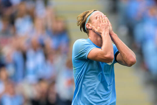 Malmö FFs Erik Botheim deppar