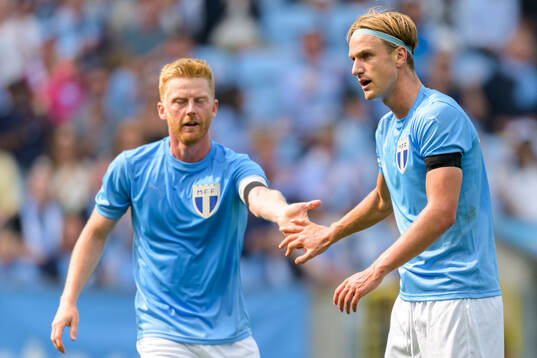 Malmö FFs Anders Christiansen och Erik Botheim
